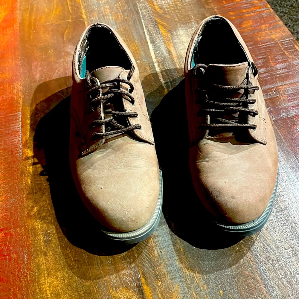 Vintage “Ethan” Cambridge Classic tan lace up Oxford shoe size 9